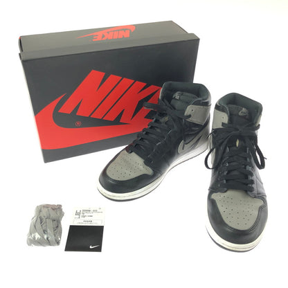 【中古品】【メンズ】 NIKE ナイキ AIR JORDAN 1 RETRO HIGH OG SHADOW(2018) 555088-013 エア ジョーダン 1 レトロ ハイ スニーカー 靴 160-260812-rt-02-tagh サイズ：27.5cm US9.5 カラー：BLACK/MEDIUM GREY-WHITE 万代Net店