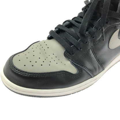 【中古品】【メンズ】 NIKE ナイキ AIR JORDAN 1 RETRO HIGH OG SHADOW(2018) 555088-013 エア ジョーダン 1 レトロ ハイ スニーカー 靴 160-260812-rt-02-tagh サイズ：27.5cm US9.5 カラー：BLACK/MEDIUM GREY-WHITE 万代Net店