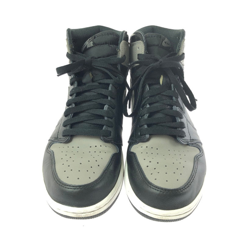 【中古品】【メンズ】 NIKE ナイキ AIR JORDAN 1 RETRO HIGH OG SHADOW(2018) 555088-013 エア ジョーダン 1 レトロ ハイ スニーカー 靴 160-260812-rt-02-tagh サイズ：27.5cm US9.5 カラー：BLACK/MEDIUM GREY-WHITE 万代Net店