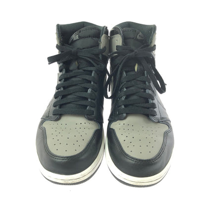 【中古品】【メンズ】 NIKE ナイキ AIR JORDAN 1 RETRO HIGH OG SHADOW(2018) 555088-013 エア ジョーダン 1 レトロ ハイ スニーカー 靴 160-260812-rt-02-tagh サイズ：27.5cm US9.5 カラー：BLACK/MEDIUM GREY-WHITE 万代Net店