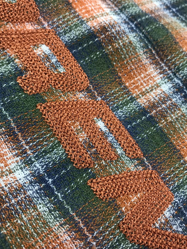 【中古品】【メンズ】 SUPREME シュプリーム 22SS PLAID S/S SHIRT ORANGE チェック柄 ショートスリーブ シャツ 半袖シャツ 開襟シャツ トップス 149-260829-rt-55-tagh サイズ：L カラー：オレンジ 万代Net店