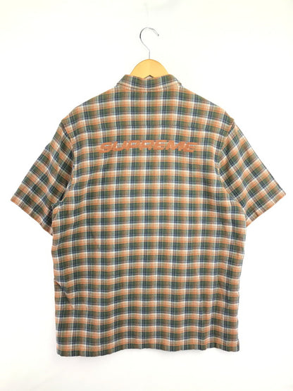 【中古品】【メンズ】 SUPREME シュプリーム 22SS PLAID S/S SHIRT ORANGE チェック柄 ショートスリーブ シャツ 半袖シャツ 開襟シャツ トップス 149-260829-rt-55-tagh サイズ：L カラー：オレンジ 万代Net店