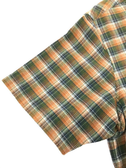 【中古品】【メンズ】 SUPREME シュプリーム 22SS PLAID S/S SHIRT ORANGE チェック柄 ショートスリーブ シャツ 半袖シャツ 開襟シャツ トップス 149-260829-rt-55-tagh サイズ：L カラー：オレンジ 万代Net店