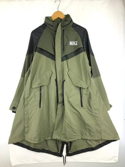 【中古品】【メンズ】 SACAI サカイ × NIKE ナイキ NRG TRENCH JACKET OLIVE DQ9028-222 トレンチ ジャケット アウター 140-260814-rt-27-tagh サイズ：M カラー：オリーブ 万代Net店