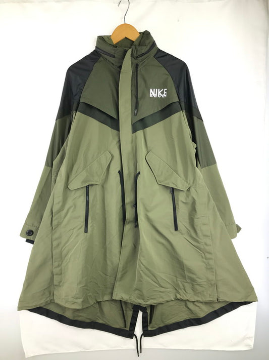 【中古品】【メンズ】 SACAI サカイ × NIKE ナイキ NRG TRENCH JACKET OLIVE DQ9028-222 トレンチ ジャケット アウター 140-260814-rt-27-tagh サイズ：M カラー：オリーブ 万代Net店