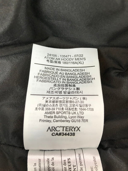 【中古品】【メンズ】 ARC'TERYX アークテリクス ATOM AR HOODY 24105 アトム エーアール フーディー アウター 144-260814-rt-21-tagh サイズ：XL カラー：ブラウン 万代Net店