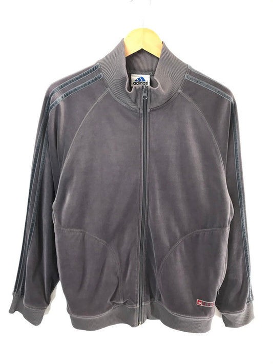 【中古品】【メンズ】 ADIDAS アディダス 90's VELOUR TRUCK JACKET JD1018 90年代 ベロア トラック ジャケット ライトアウター 146-260813-rt-19-tagh サイズ：不明 下記参照 カラー：ブラウン 万代Net店