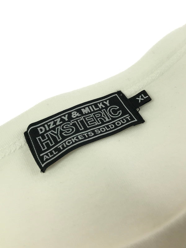 【中古品】【メンズ】 HYSTERIC GLAMOUR ヒステリックグラマー ROCK W YOU TEE WHITE 02241CT23 ロングスリーブ Tシャツ トップス 長袖Tシャツ 140-260813-rt-14-tagh サイズ：XL カラー：ホワイト 万代Net店