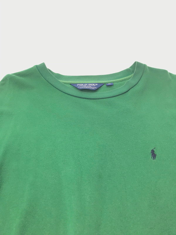 【中古品】【メンズ】 POLO GOLF ポロ ゴルフ CREW NECK SWEATSHIRT GREEN クルーネック スウェットシャツ トレーナー トップス 146-260813-rt-16-tagh サイズ：XL カラー：グリーン 万代Net店