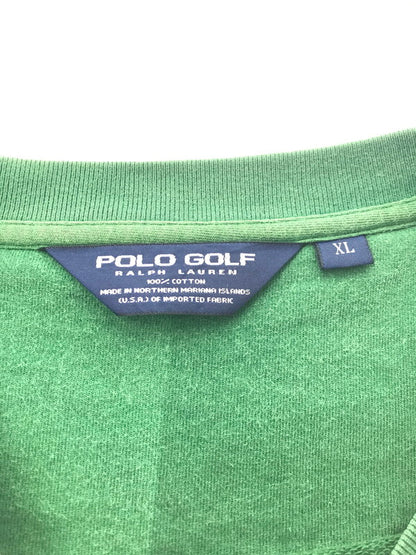 【中古品】【メンズ】 POLO GOLF ポロ ゴルフ CREW NECK SWEATSHIRT GREEN クルーネック スウェットシャツ トレーナー トップス 146-260813-rt-16-tagh サイズ：XL カラー：グリーン 万代Net店