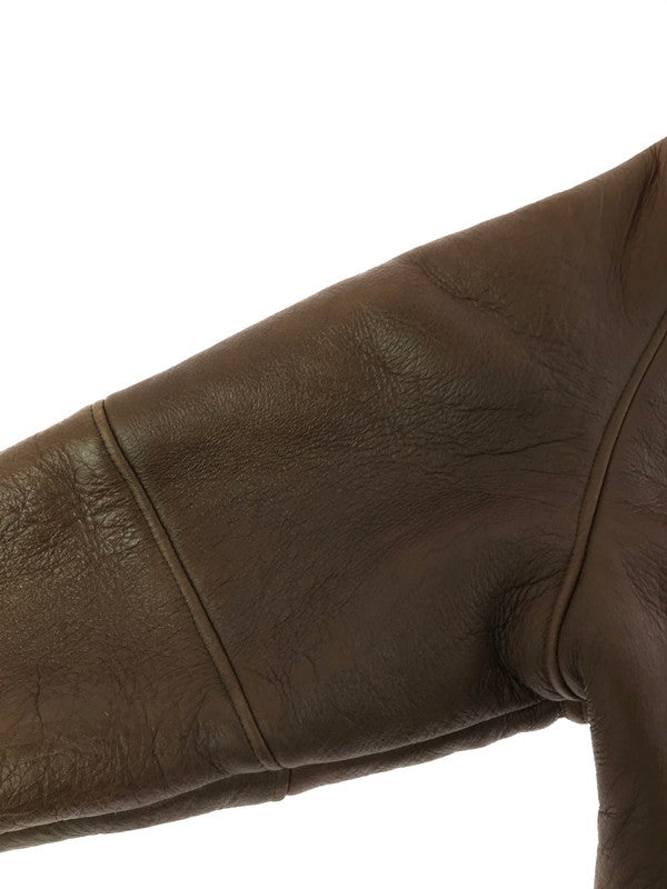 【中古品】【メンズ】 TEODEM テオデム BOA MOUTON JACKET BROWN ボア ムートン ジャケット アウター 146-260814-rt-26-tagh サイズ：L カラー：ブラン 万代Net店