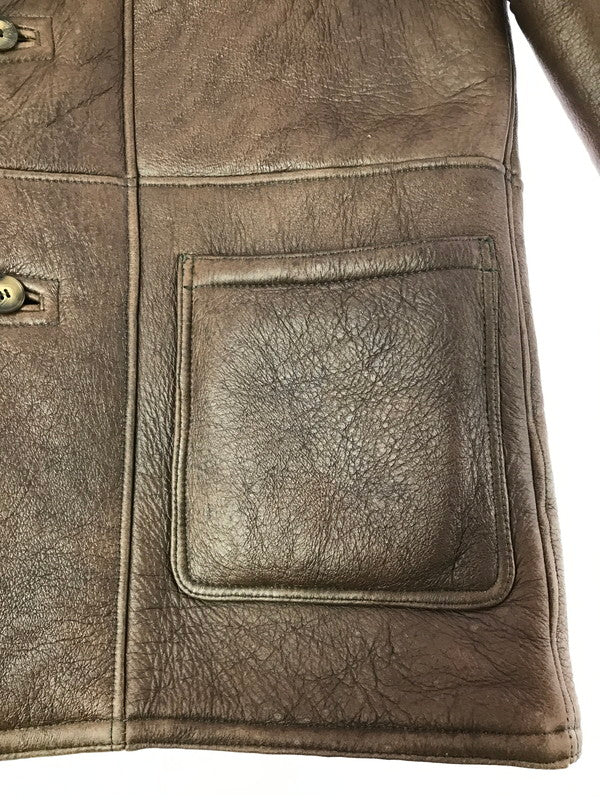 【中古品】【メンズ】 TEODEM テオデム BOA MOUTON JACKET BROWN ボア ムートン ジャケット アウター 146-260814-rt-26-tagh サイズ：L カラー：ブラン 万代Net店