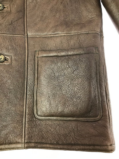 【中古品】【メンズ】 TEODEM テオデム BOA MOUTON JACKET BROWN ボア ムートン ジャケット アウター 146-260814-rt-26-tagh サイズ：L カラー：ブラン 万代Net店