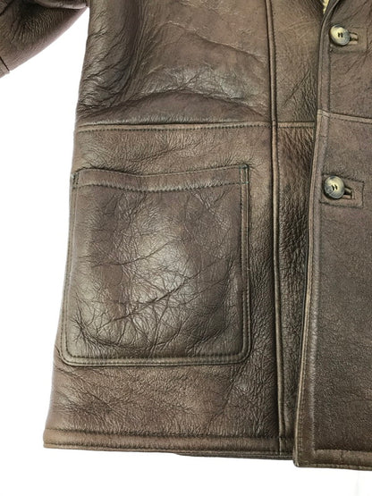 【中古品】【メンズ】 TEODEM テオデム BOA MOUTON JACKET BROWN ボア ムートン ジャケット アウター 146-260814-rt-26-tagh サイズ：L カラー：ブラン 万代Net店