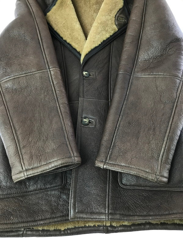 【中古品】【メンズ】 TEODEM テオデム BOA MOUTON JACKET BROWN ボア ムートン ジャケット アウター 146-260814-rt-26-tagh サイズ：L カラー：ブラン 万代Net店