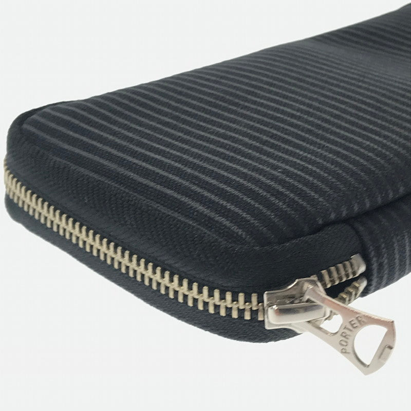 【中古品】【メンズ】 PORTER ポーター DRAWING LOMG WALLET 650-09780-10 ドローイング ロングウォレット 財布 200-260818-rt-33-tag カラー：ブラック 万代Net店