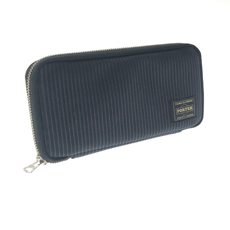 【中古品】【メンズ】 PORTER ポーター DRAWING LOMG WALLET 650-09780-10 ドローイング ロングウォレット 財布 200-260818-rt-33-tag カラー：ブラック 万代Net店