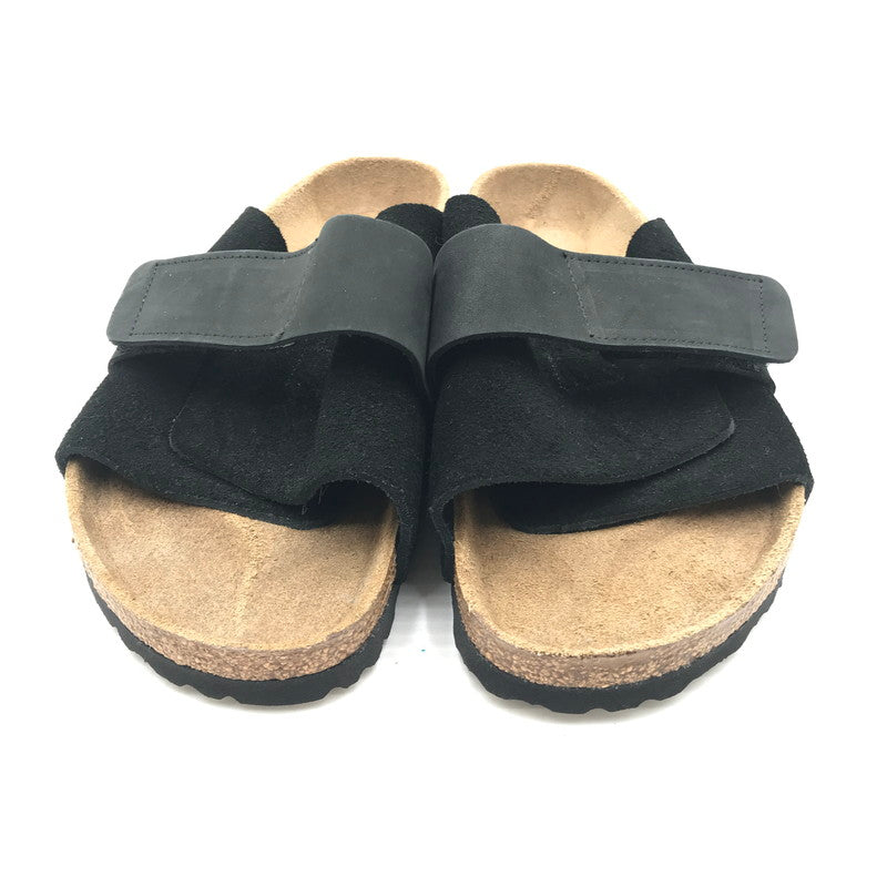 【中古品】【メンズ】 BIRKENSTOCK ビルケンシュトック KYOTO SUEDE SANDAL BLACK キョウト スエード サンダル 靴 164-260815-rt-30-tagh サイズ：26ｃｍ 40 カラー：ブラック 万代Net店