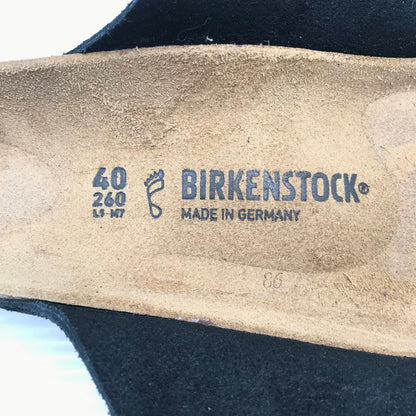 【中古品】【メンズ】 BIRKENSTOCK ビルケンシュトック KYOTO SUEDE SANDAL BLACK キョウト スエード サンダル 靴 164-260815-rt-30-tagh サイズ：26ｃｍ 40 カラー：ブラック 万代Net店
