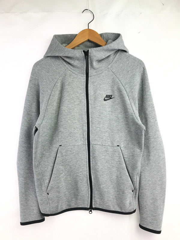 【中古品】【メンズ】 NIKE ナイキ TECH FLEECE FULL ZIP HOODIE 928484-063 テック フリース フルジップ フーディー パーカー トップス 148-260814-rt-07-tagh サイズ：M カラー：グレー 万代Net店