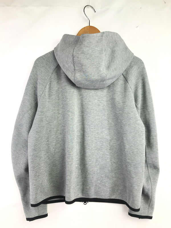 【中古品】【メンズ】 NIKE ナイキ TECH FLEECE FULL ZIP HOODIE 928484-063 テック フリース フルジップ フーディー パーカー トップス 148-260814-rt-07-tagh サイズ：M カラー：グレー 万代Net店