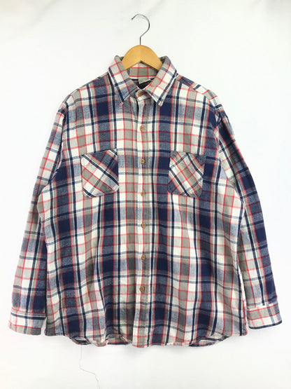 【中古品】【メンズ】 BIG MAC JC PENNY ビック マック ジェーシー ペニー 70's HEAVY FLANNEL SHIRT 70年代 ヘビー フランネル シャツ トップス 146-260814-rt-05-tagh サイズ：XL カラー：マルチカラー 万代Net店