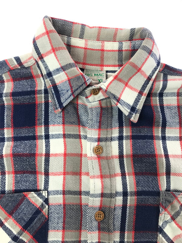 【中古品】【メンズ】 BIG MAC JC PENNY ビック マック ジェーシー ペニー 70's HEAVY FLANNEL SHIRT 70年代 ヘビー フランネル シャツ トップス 146-260814-rt-05-tagh サイズ：XL カラー：マルチカラー 万代Net店