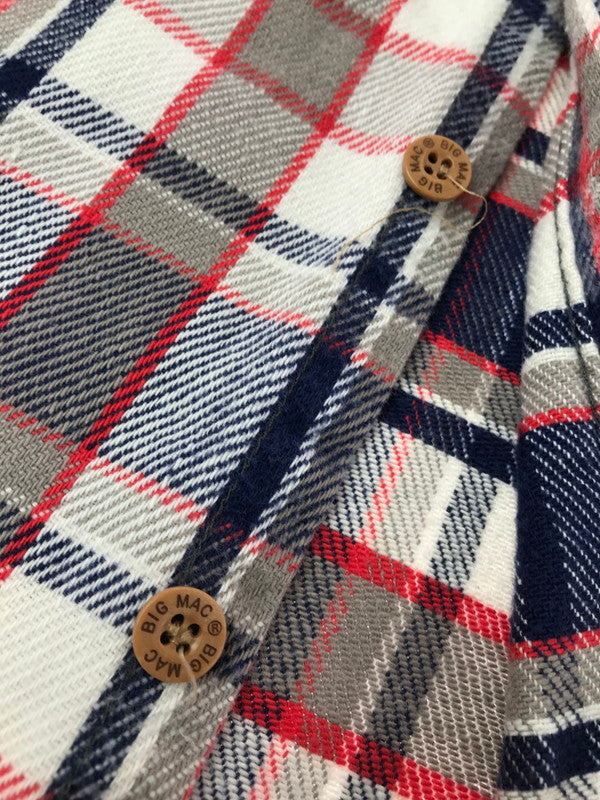 【中古品】【メンズ】 BIG MAC JC PENNY ビック マック ジェーシー ペニー 70's HEAVY FLANNEL SHIRT 70年代 ヘビー フランネル シャツ トップス 146-260814-rt-05-tagh サイズ：XL カラー：マルチカラー 万代Net店