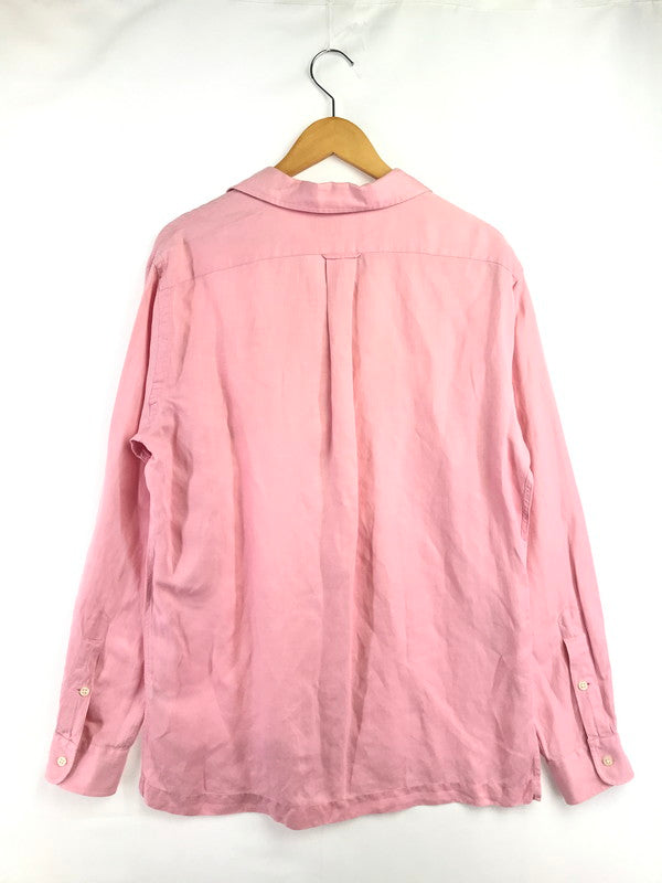 【中古品】【メンズ】 POLO BY RALPH LAUREN ポロバイラルフローレン CALDWELL SILK&LINEN OPEN COLLAR L/S SHIRT ロングスリーブ シャツ トップス 146-260814-rt-04-tagh サイズ：S カラー：ピンク 万代Net店