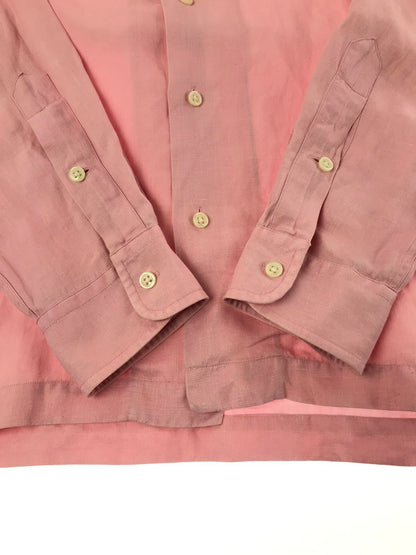 【中古品】【メンズ】 POLO BY RALPH LAUREN ポロバイラルフローレン CALDWELL SILK&LINEN OPEN COLLAR L/S SHIRT ロングスリーブ シャツ トップス 146-260814-rt-04-tagh サイズ：S カラー：ピンク 万代Net店