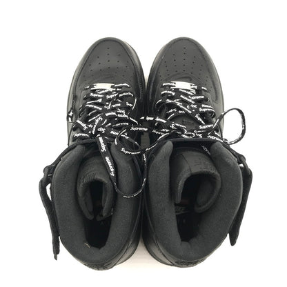 【中古品】【メンズ】 NIKE ナイキ × SUPREME シュプリーム AIR FORCE 1 MID BLACK FZ8784-001 エア フォース 1 ミッド スニーカー 靴 160-260816-rt-01-tagh サイズ：27cm US9 カラー：ブラック 万代Net店