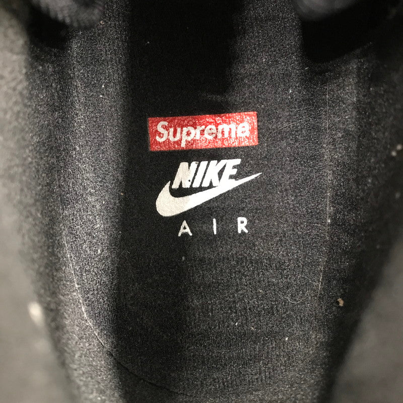 【中古品】【メンズ】 NIKE ナイキ × SUPREME シュプリーム AIR FORCE 1 MID BLACK FZ8784-001 エア フォース 1 ミッド スニーカー 靴 160-260816-rt-01-tagh サイズ：27cm US9 カラー：ブラック 万代Net店