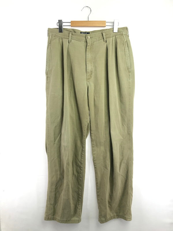 【中古品】【メンズ】 POLO BY RALPH LAUREN ポロバイラルフローレン ～90's CHINO TROUSERS チノ トラウザー ボトムス 157-260814-rt-09-tagh サイズ：34/34 カラー：ベージュ 万代Net店