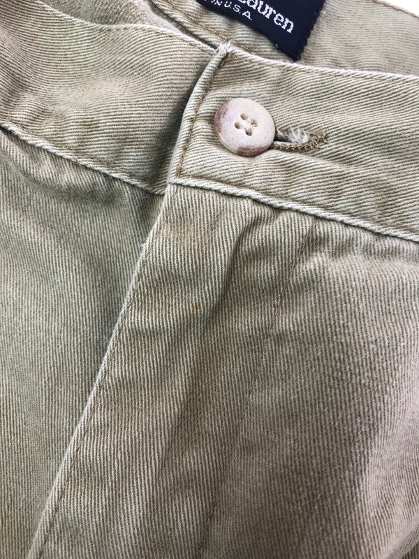 【中古品】【メンズ】 POLO BY RALPH LAUREN ポロバイラルフローレン ～90's CHINO TROUSERS チノ トラウザー ボトムス 157-260814-rt-09-tagh サイズ：34/34 カラー：ベージュ 万代Net店
