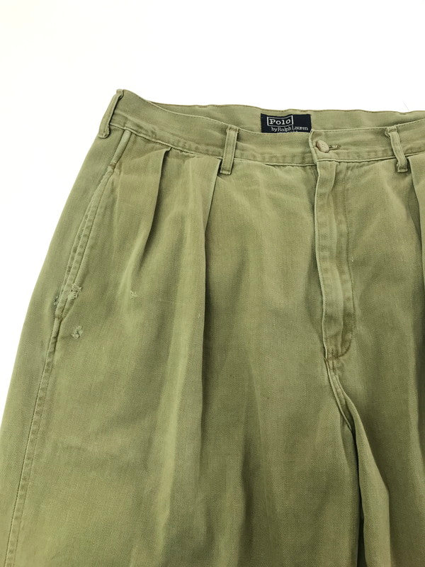 【中古品】【メンズ】 POLO BY RALPH LAUREN ポロバイラルフローレン ～90's CHINO TROUSERS チノ トラウザー ボトムス 157-260814-rt-09-tagh サイズ：34/34 カラー：ベージュ 万代Net店