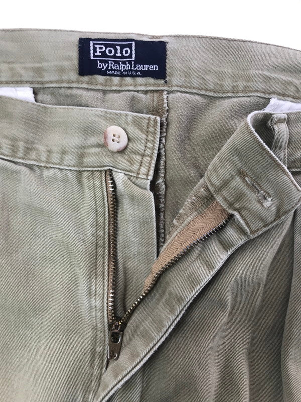 【中古品】【メンズ】 POLO BY RALPH LAUREN ポロバイラルフローレン ～90's CHINO TROUSERS チノ トラウザー ボトムス 157-260814-rt-09-tagh サイズ：34/34 カラー：ベージュ 万代Net店