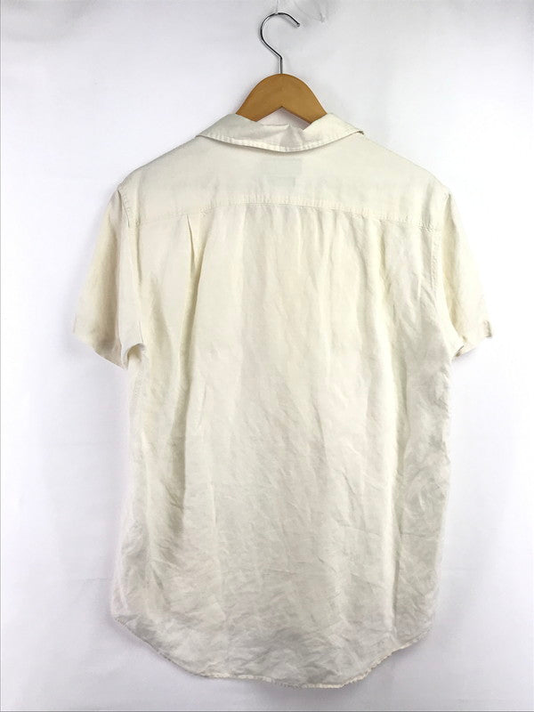 【中古品】【メンズ】 POLO BY RALPH LAUREN ポロバイラルフローレン 90's BEACH CAMP LINEN&SILK S/S OPEN COLLAR SHIRT HS-RL-CM3886 146-260814-rt-01-tagh サイズ：M カラー：ホワイト 万代Net店