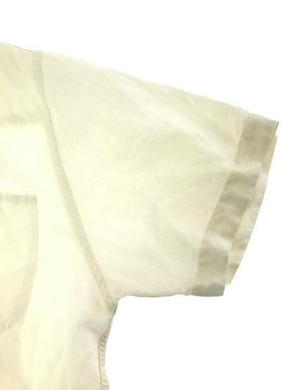 【中古品】【メンズ】 POLO BY RALPH LAUREN ポロバイラルフローレン 90's BEACH CAMP LINEN&SILK S/S OPEN COLLAR SHIRT HS-RL-CM3886 146-260814-rt-01-tagh サイズ：M カラー：ホワイト 万代Net店
