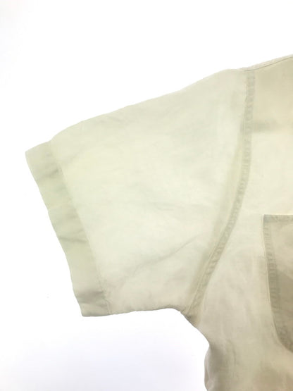 【中古品】【メンズ】 POLO BY RALPH LAUREN ポロバイラルフローレン 90's BEACH CAMP LINEN&SILK S/S OPEN COLLAR SHIRT HS-RL-CM3886 146-260814-rt-01-tagh サイズ：M カラー：ホワイト 万代Net店