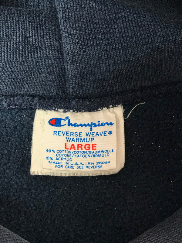 【現状渡し品】【メンズ】 CHAMPION チャンピオン 80's TUFTS REVERSE WEAVE HOODED SWEATSHIRT 80年代 リバース ウィーブ スウェット トレーナー トップス 146-260814-rt-11-tagh サイズ：L カラー：ブルー 万代Net店