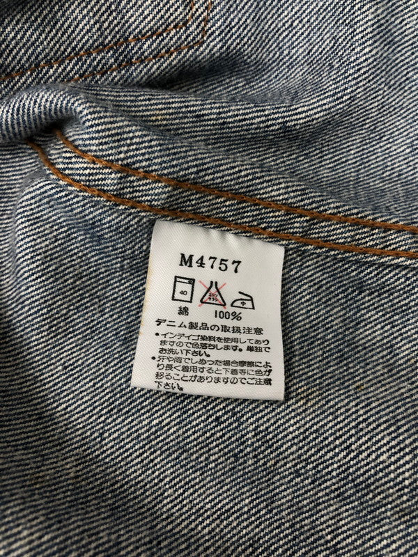 【中古品】【メンズ】 WRANGLER ラングラー DENIM JACKET M4757 90S 11MJ復刻 デニム ジャケット ジージャン ライトアウター 146-260815-rt-14-tagh サイズ：LARGE カラー：インディゴ 万代Net店