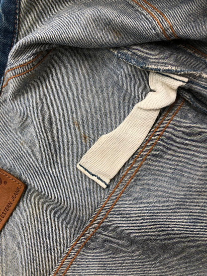 【中古品】【メンズ】 WRANGLER ラングラー DENIM JACKET M4757 90S 11MJ復刻 デニム ジャケット ジージャン ライトアウター 146-260815-rt-14-tagh サイズ：LARGE カラー：インディゴ 万代Net店