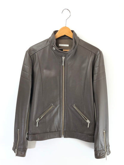【現状渡し品】【メンズ】 RED MOON レッド ムーン COW LEATHER SINGLE RIDERS JACKET カウ レザー シングル ライダース ジャケット アウター 145-260815-rt-17-tagh サイズ：40 カラー：ブラウン 万代Net店