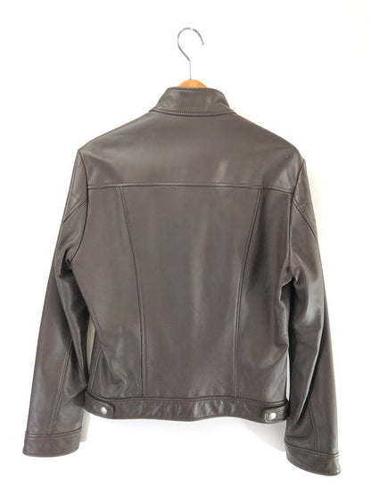【現状渡し品】【メンズ】 RED MOON レッド ムーン COW LEATHER SINGLE RIDERS JACKET カウ レザー シングル ライダース ジャケット アウター 145-260815-rt-17-tagh サイズ：40 カラー：ブラウン 万代Net店