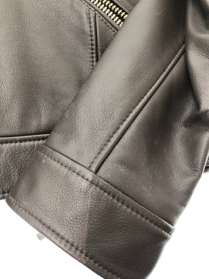 【現状渡し品】【メンズ】 RED MOON レッド ムーン COW LEATHER SINGLE RIDERS JACKET カウ レザー シングル ライダース ジャケット アウター 145-260815-rt-17-tagh サイズ：40 カラー：ブラウン 万代Net店