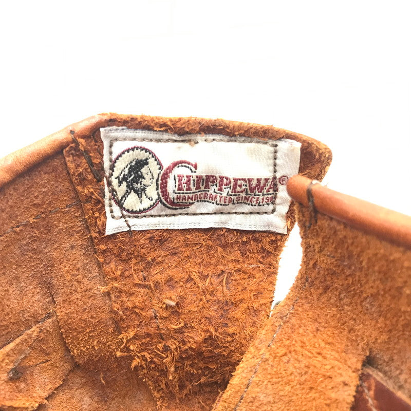 【現状渡し品】【メンズ】 CHIPPEWA チペワ TAN RENEGADE SHORT ENGINEER BOOTS 91065 USA製 白タグ タン レネゲード ショート エンジニア ブーツ 靴 164-260815-rt-26-tagh サイズ：7E カラー：ブラウン 万代Net店
