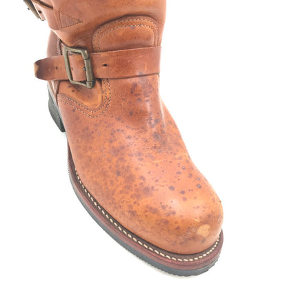 【現状渡し品】【メンズ】 CHIPPEWA チペワ TAN RENEGADE SHORT ENGINEER BOOTS 91065 USA製 白タグ タン レネゲード ショート エンジニア ブーツ 靴 164-260815-rt-26-tagh サイズ：7E カラー：ブラウン 万代Net店