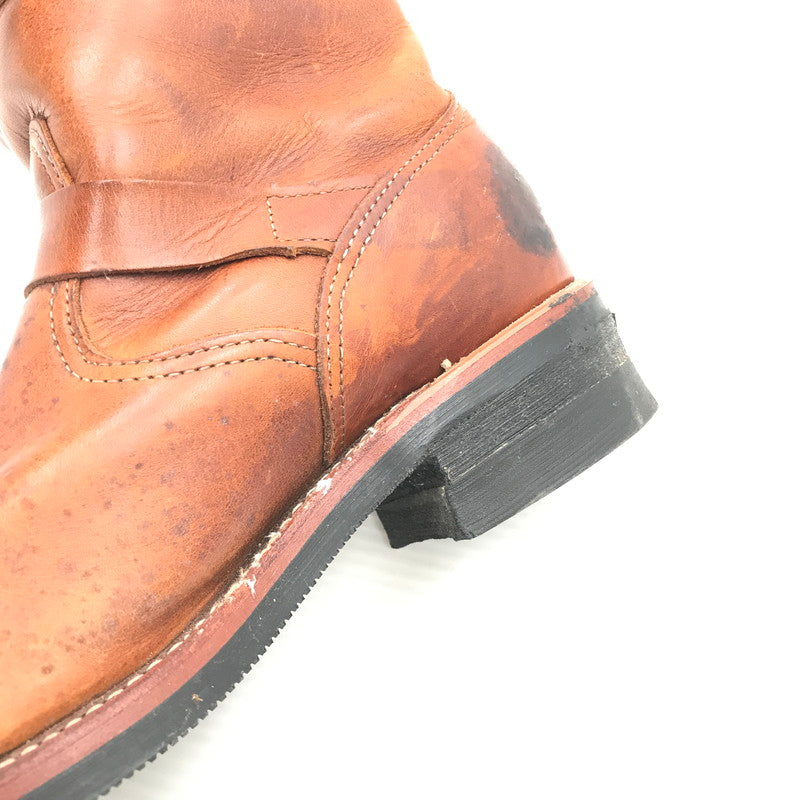 【現状渡し品】【メンズ】 CHIPPEWA チペワ TAN RENEGADE SHORT ENGINEER BOOTS 91065 USA製 白タグ タン レネゲード ショート エンジニア ブーツ 靴 164-260815-rt-26-tagh サイズ：7E カラー：ブラウン 万代Net店