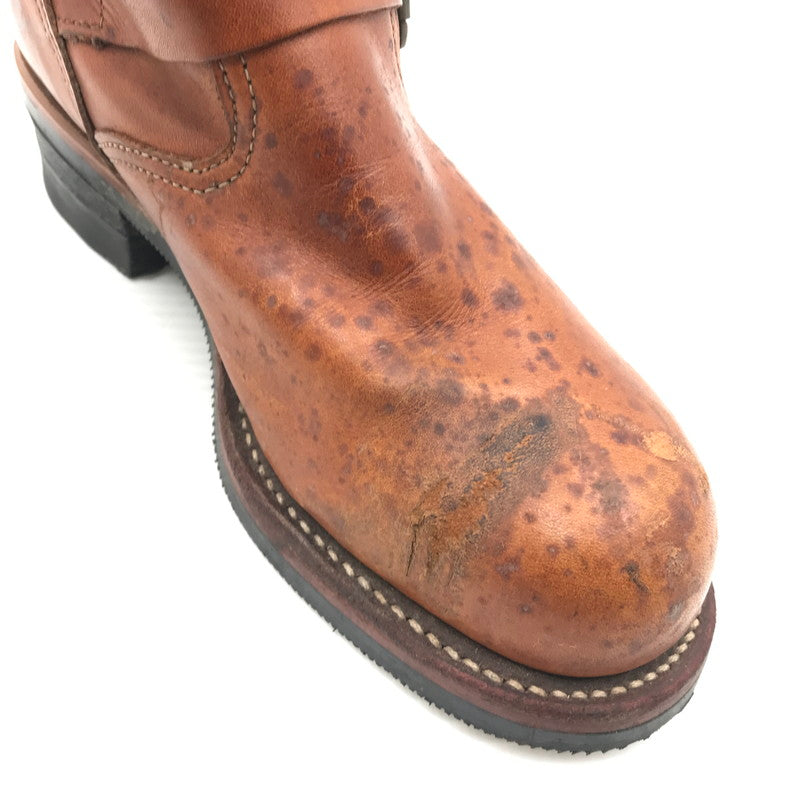 【現状渡し品】【メンズ】 CHIPPEWA チペワ TAN RENEGADE SHORT ENGINEER BOOTS 91065 USA製 白タグ タン レネゲード ショート エンジニア ブーツ 靴 164-260815-rt-26-tagh サイズ：7E カラー：ブラウン 万代Net店
