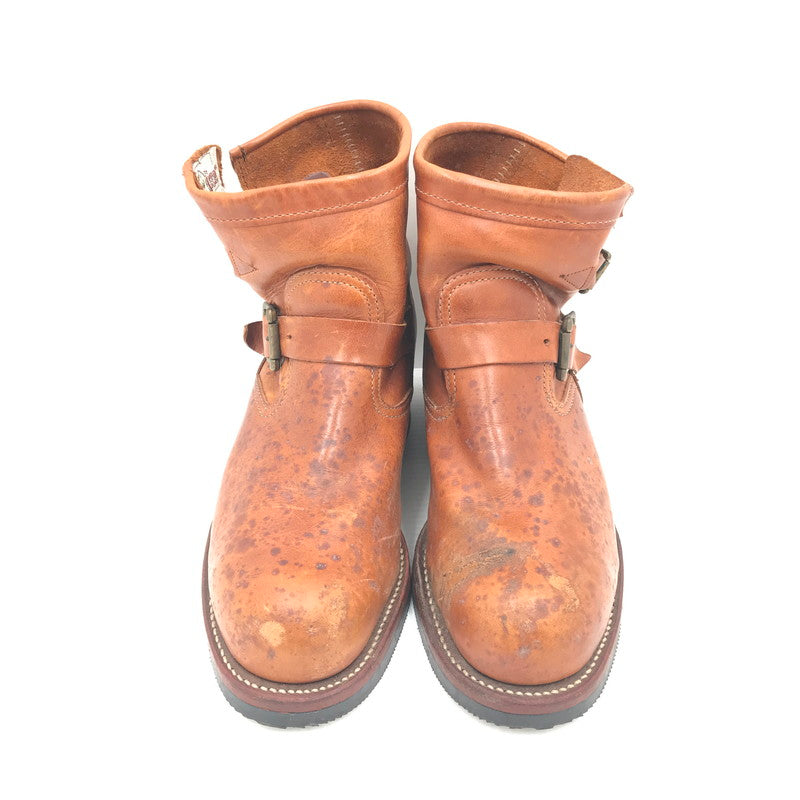 【現状渡し品】【メンズ】 CHIPPEWA チペワ TAN RENEGADE SHORT ENGINEER BOOTS 91065 USA製 白タグ タン レネゲード ショート エンジニア ブーツ 靴 164-260815-rt-26-tagh サイズ：7E カラー：ブラウン 万代Net店